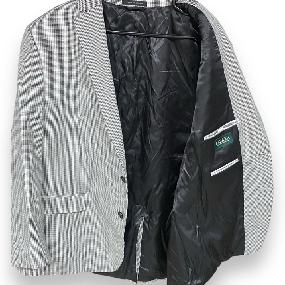 LAUREN RALPH LAUREN Mini Houndstooth Sports Jacket 46 R - Picture 4 of 10